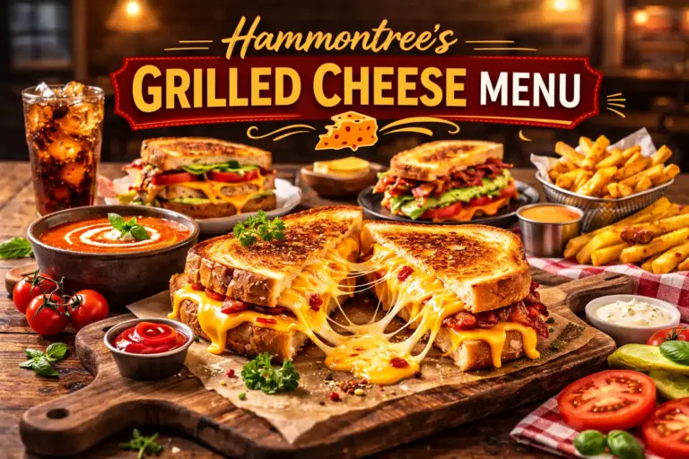 Hammontree's Grilled Cheese Menu