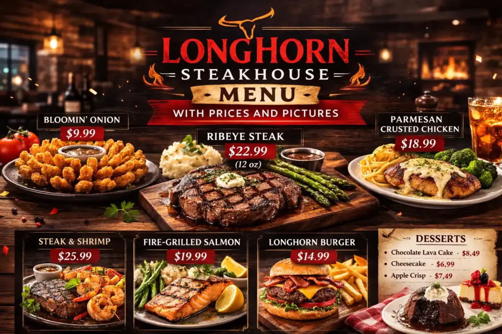 Longhorn Steakhouse Menu With Prices And Pictures