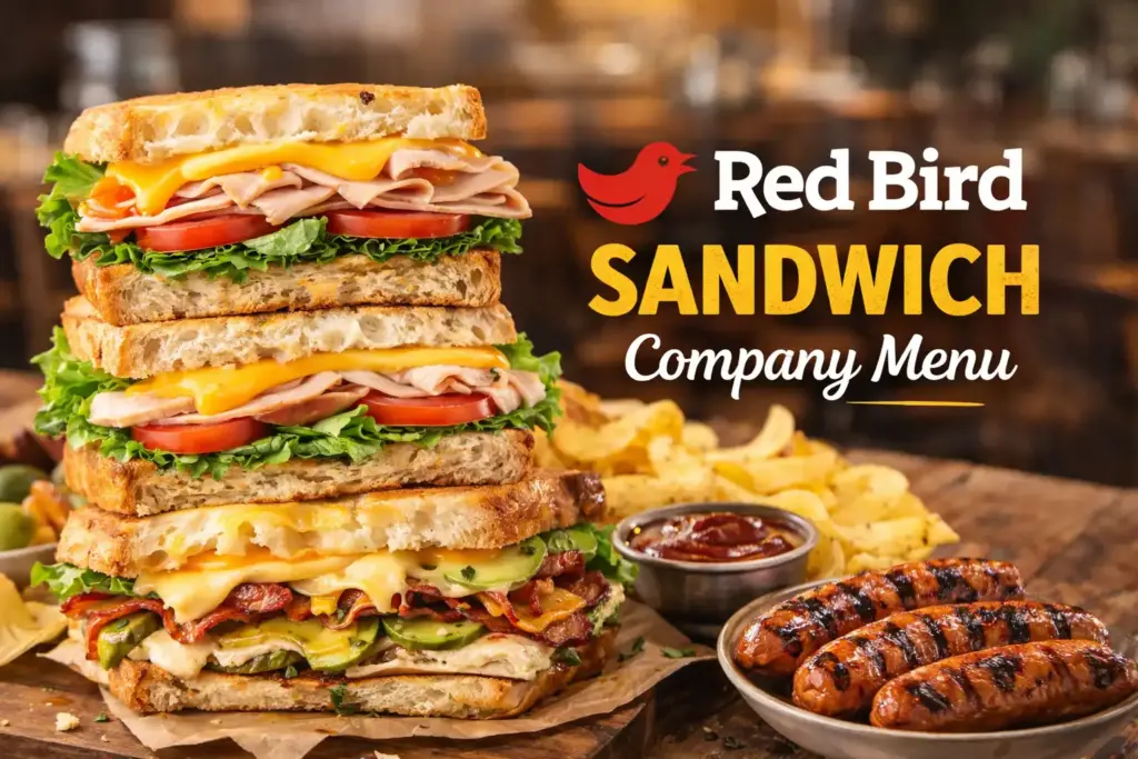 Red Bird Sandwich Company Menu