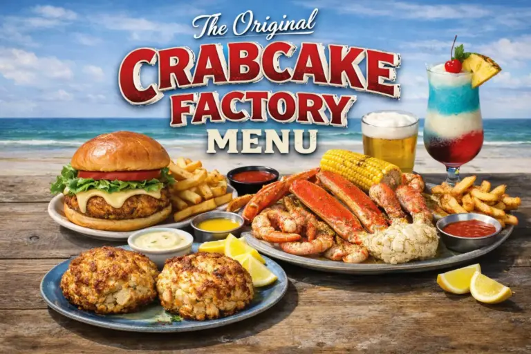 The Original Crabcake Factory Menu