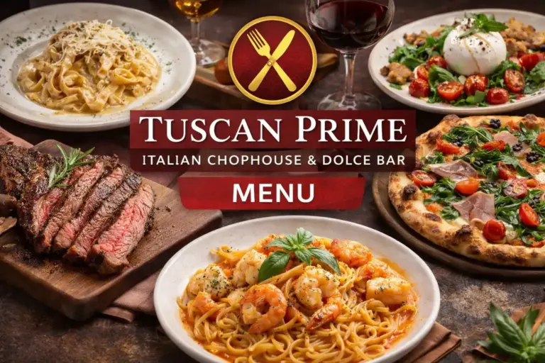 Tuscan Prime Italian Chophouse & Dolce Bar Menu